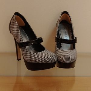 Madden Girl Houndstooth Vexxx Mary Jane Heels